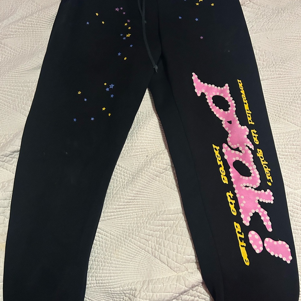 Black spider pants size medium